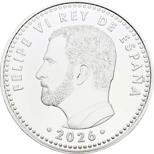 10 euros 2026 - V Centenario del Consejo de Estado España (anverso)