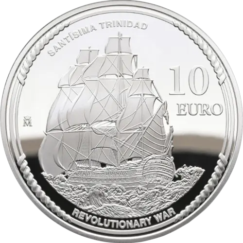 10 euros 2026 - Luis de Córdova - 250 Aniversario Declaración de Independencia de los EE.UU. España (reverso)