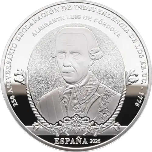 Moneda Luis de Córdova - 250 Aniversario Declaración de Independencia de los EE.UU. (2026)