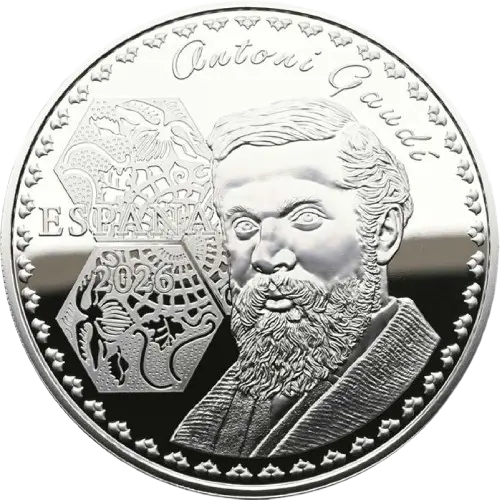 10 euros 2026 - Sagrada Familia - Centenario Gaudí 2026 España (anverso)