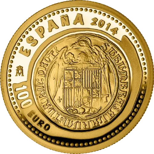 Moneda Dos Excelentes Reyes Católicos  - V Serie Joyas Numismáticas (2014)