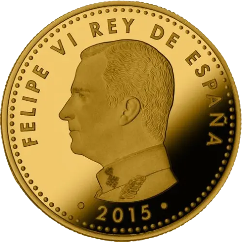 100 euros 2015 - IV Centenario de la Segunda Parte de El Quijote España (anverso) 100 euros 2015 - IV Centenario de la Segunda Parte de El Quijote España (anverso)