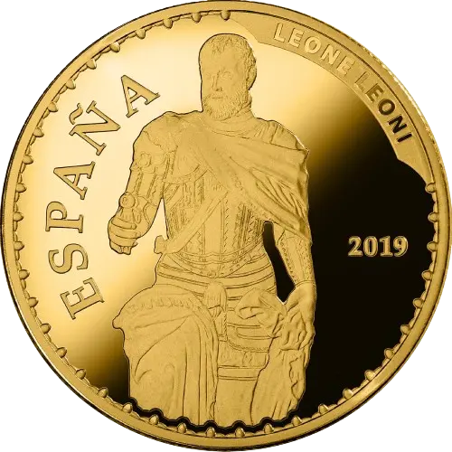 Moneda Leone Leoni: Carlos V - Bicentenario del Museo del Prado - VI Serie Tesoros de Museos Españoles (2019)