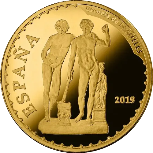 Moneda Escuela de Pasiteles: Orestes y Pílades - Bicentenario del Museo del Prado - VI Serie Tesoros de Museos Españoles (2019)