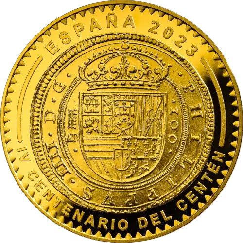 100 euros 2023 - IV Centenario del Centén - I Serie Joyas del Museo Casa de la Moneda España (anverso)
