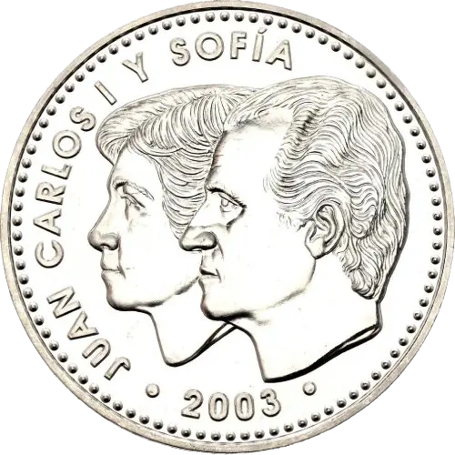 12 euros 2003 - XXV Aniversario de la Constitución Española España (anverso)