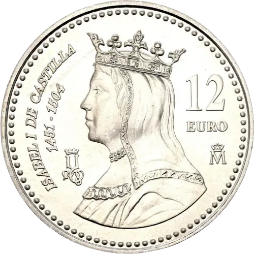 Moneda V Centenario de la muerte de Isabel la Católica (2004)
