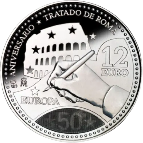 Moneda 50 Aniversario Tratado de Roma (2007)