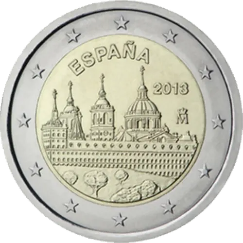 2 Euros Conmemorativa 2013 - Monasterio de San Lorenzo de El Escorial (UNC)