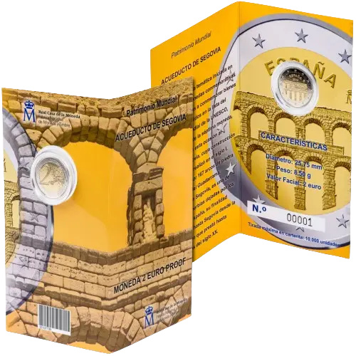 Moneda Cartera Proof 2016 - Acueducto de Segovia (2016)