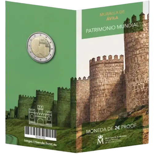 Moneda Cartera Proof 2019 - Muralla de Ávila (2019)