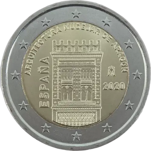 2 Euros Conmemorativa 2020 - Arquitectura Mudéjar de Aragón (UNC)