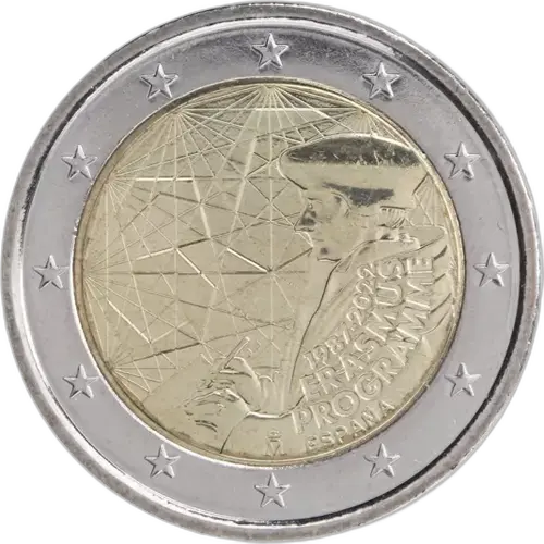 2 Euros Conmemorativa 2022 - 35 Aniversario Programa Erasmus (UNC)