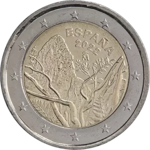 2 Euros Conmemorativa 2022 - Parque Nacional de Garajonay (UNC)