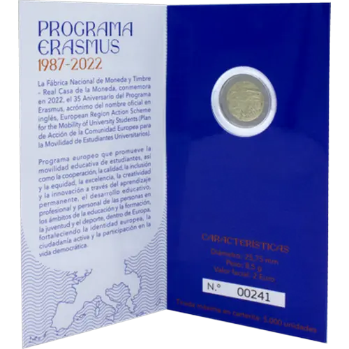 Moneda Cartera Proof 2022 - 35º Aniversario del Programa Erasmus (2022)