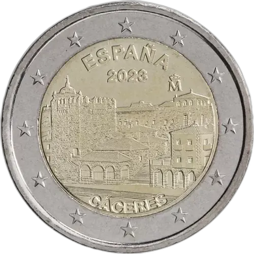 2 Euros Conmemorativa 2023 - Ciudad Vieja de Cáceres (UNC)