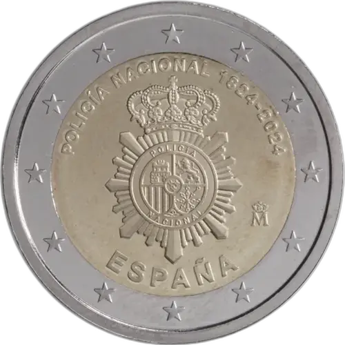 2 Euros Conmemorativa 2024 - 200 Aniversario Policía Nacional (UNC)