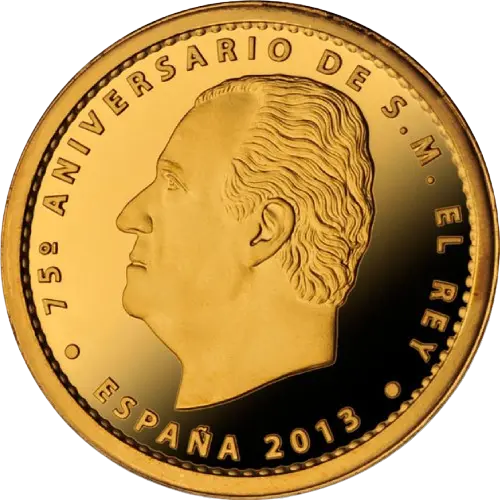 20 euros 2013 - 75 Aniversario de Su Majestad el Rey D. Juan Carlos España (anverso) 20 euros 2013 - 75 Aniversario de Su Majestad el Rey D. Juan Carlos España (anverso)