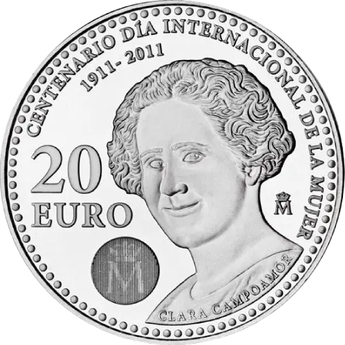 Moneda Centenario Día Internacional de la Mujer: Clara Campoamor (2011)