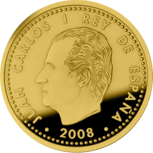 200 euros 2008 - Alfonso X El Sabio - V Serie Programa Europa España (anverso) 200 euros 2008 - Alfonso X El Sabio - V Serie Programa Europa España (anverso)