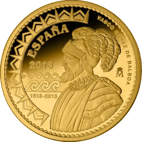 200 euros 2013 - 500 Aniversario del descubrimiento del Pacífico España (anverso) 200 euros 2013 - 500 Aniversario del descubrimiento del Pacífico España (anverso)