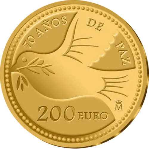 Moneda 70 Años de Paz - XII Serie Programa Europa (2015)