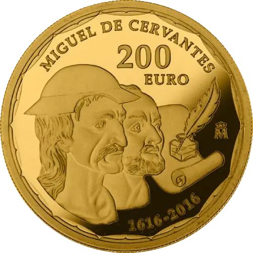 Moneda IV Centenario de la muerte de Miguel de Cervantes 1616–2016 (2016)