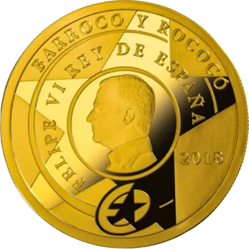 200 euros 2018 - Barroco y Rococó - XIV Serie Programa Europa 2018 España (anverso) 200 euros 2018 - Barroco y Rococó - XIV Serie Programa Europa 2018 España (anverso)