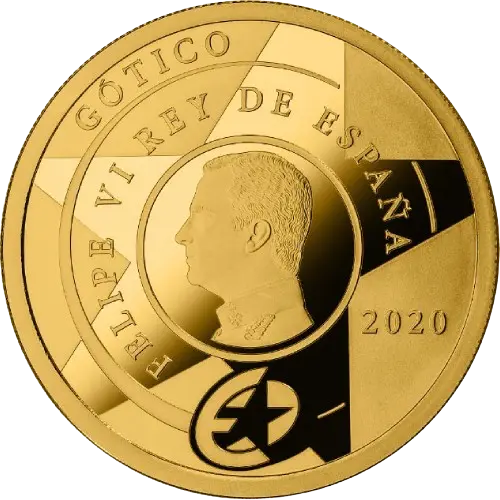 200 euros 2020 - Gótico - XVI Serie Programa Europa 2020 España (anverso) 200 euros 2020 - Gótico - XVI Serie Programa Europa 2020 España (anverso)