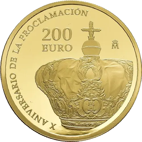 Moneda X Aniversario de la proclamación de S.M.R. Don Felipe VI (2024)