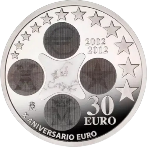 Moneda X Aniversario del Euro (2012)
