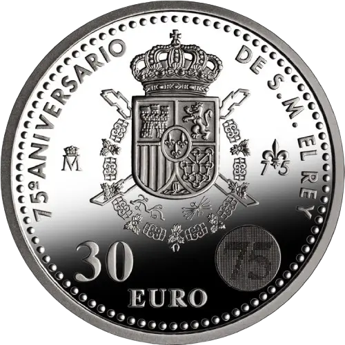 Moneda 75 Aniversario de Su Majestad el Rey D. Juan Carlos (2013)