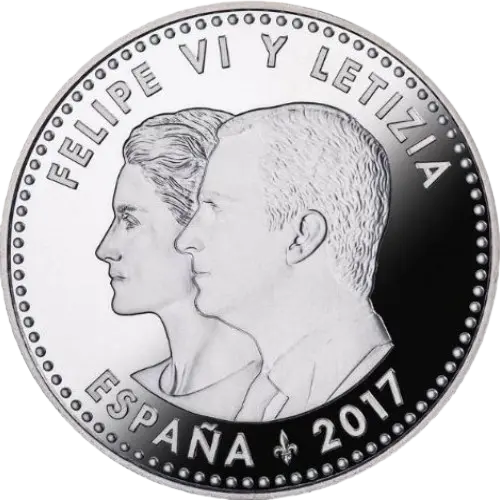 30 euros 2017 - XXV Aniversario Tratado de la Unión Europea España (anverso) 30 euros 2017 - XXV Aniversario Tratado de la Unión Europea España (anverso)
