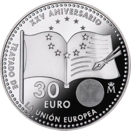 Moneda XXV Aniversario Tratado de la Unión Europea (2017)