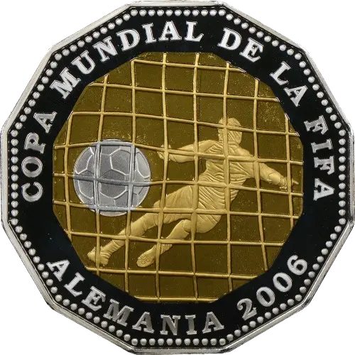 300 euros 2005 - Copa Mundial de la FIFA Alemania 2006 - Emisión 2005 España (reverso) 300 euros 2005 - Copa Mundial de la FIFA Alemania 2006 - Emisión 2005 España (reverso)