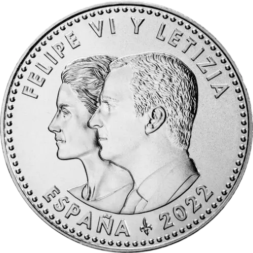 40 euros 2022 - V Centenario de la Vuelta al Mundo España (anverso)