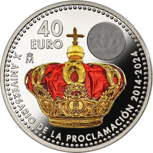 Moneda X Aniversario de la proclamación de S.M.R. Don Felipe VI (2024)