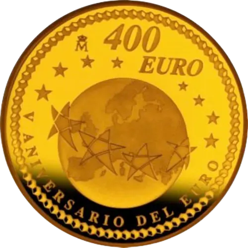 Moneda V Aniversario del Euro: 1 peseta de 2001 (2007)