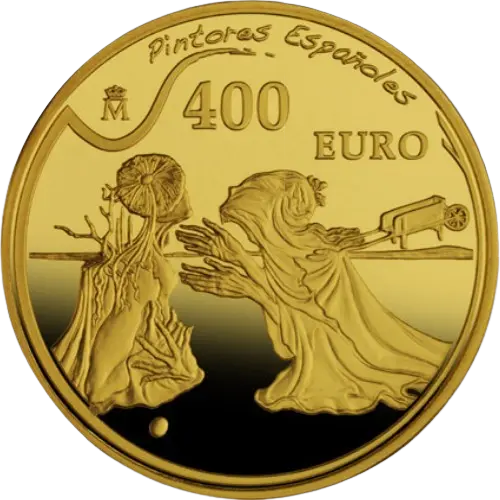 400 euros 2009 - Salvador Dalí: Tristán e Isolda - II Serie Pintores Españoles España (reverso) 400 euros 2009 - Salvador Dalí: Tristán e Isolda - II Serie Pintores Españoles España (reverso)
