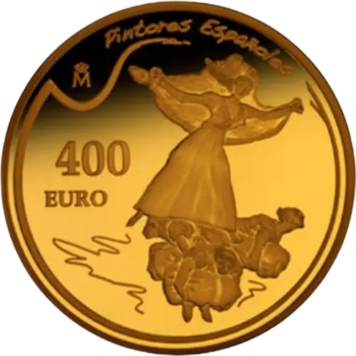 400 euros 2010 - Goya: Volaverunt - III Serie Pintores Españoles España (reverso) 400 euros 2010 - Goya: Volaverunt - III Serie Pintores Españoles España (reverso)