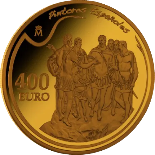400 euros 2011 - El Greco: El Martirio de San Mauricio - IV Serie Pintores Españoles España (reverso) 400 euros 2011 - El Greco: El Martirio de San Mauricio - IV Serie Pintores Españoles España (reverso)