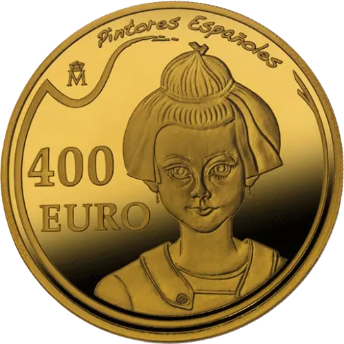 400 euros 2012 - Joan Miró: Retrato de una niña - V Serie Pintores Españoles España (reverso) 400 euros 2012 - Joan Miró: Retrato de una niña - V Serie Pintores Españoles España (reverso)