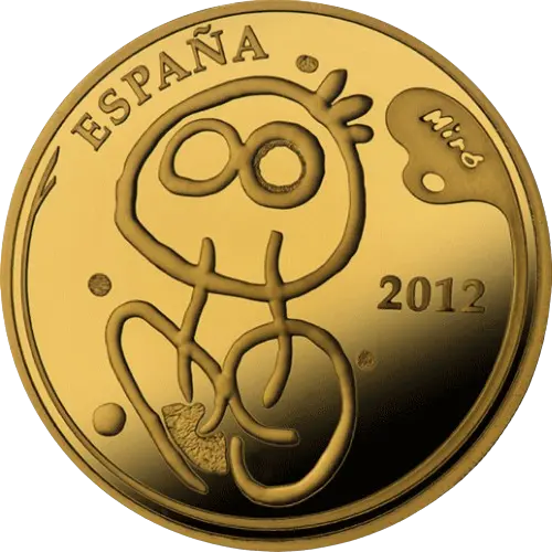 Moneda Joan Miró: Retrato de una niña - V Serie Pintores Españoles (2012)