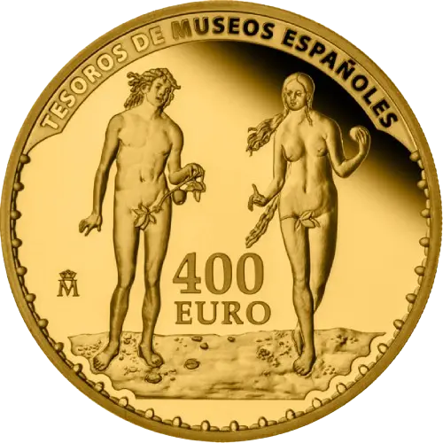 400 euros 2013 - Alberto Durero - I Serie Tesoros de Museos Españoles España (reverso) 400 euros 2013 - Alberto Durero - I Serie Tesoros de Museos Españoles España (reverso)