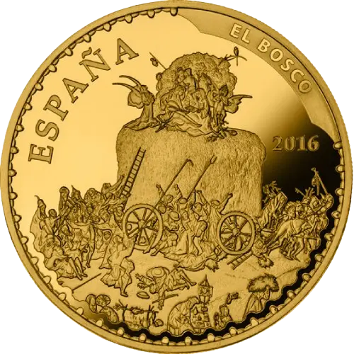 Moneda El Bosco: Las tentaciones de San Antonio Abad - IV Serie Tesoros de Museos Españoles (2016)