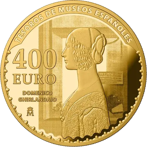 400 euros 2017 - Hans Holbein & Domenico Ghirlandaio - V Serie Tesoros de Museos Españoles España (reverso) 400 euros 2017 - Hans Holbein & Domenico Ghirlandaio - V Serie Tesoros de Museos Españoles España (reverso)