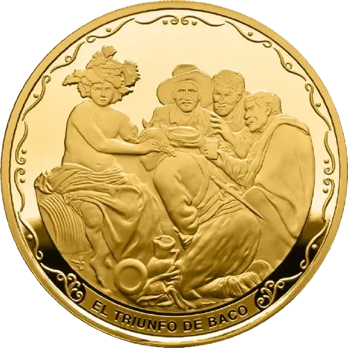 400 euros 2024 - 425 Aniversario de Velázquez: El triunfo de Baco España (anverso) 400 euros 2024 - 425 Aniversario de Velázquez: El triunfo de Baco España (anverso)