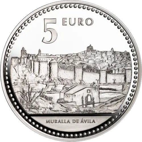 Moneda Ávila: Muralla de Ávila - I Serie Capitales de Provincia y Ciudades Autónomas (2010)