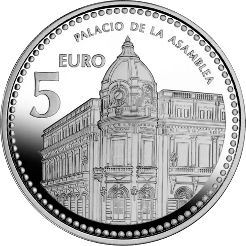 Moneda Ceuta: Palacio de la Asamblea - I Serie Capitales de Provincia y Ciudades Autónomas (2010)