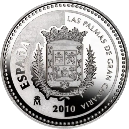 5 euros 2010 - Las Palmas de Gran Canaria: Casa de Colón - I Serie Capitales de Provincia y Ciudades Autónomas España (anverso) 5 euros 2010 - Las Palmas de Gran Canaria: Casa de Colón - I Serie Capitales de Provincia y Ciudades Autónomas España (anverso)